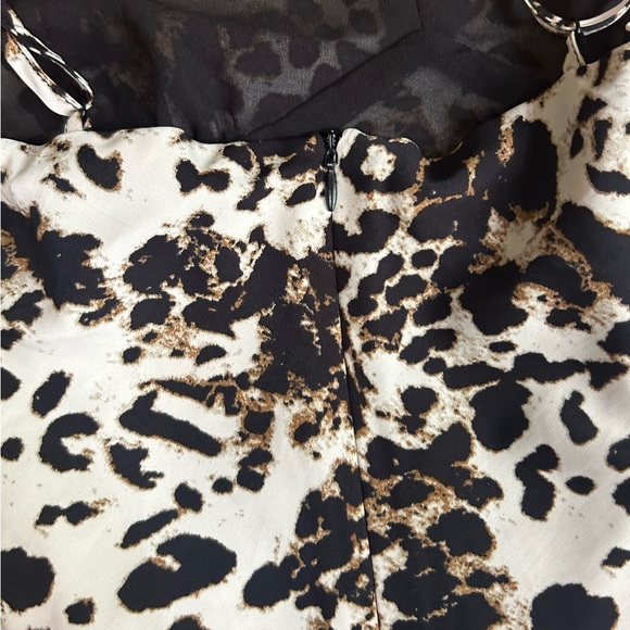 Betsey Johnson Womens Brown Animal Print Polyester Midi Dress Size 2 - Picture 10 of 13